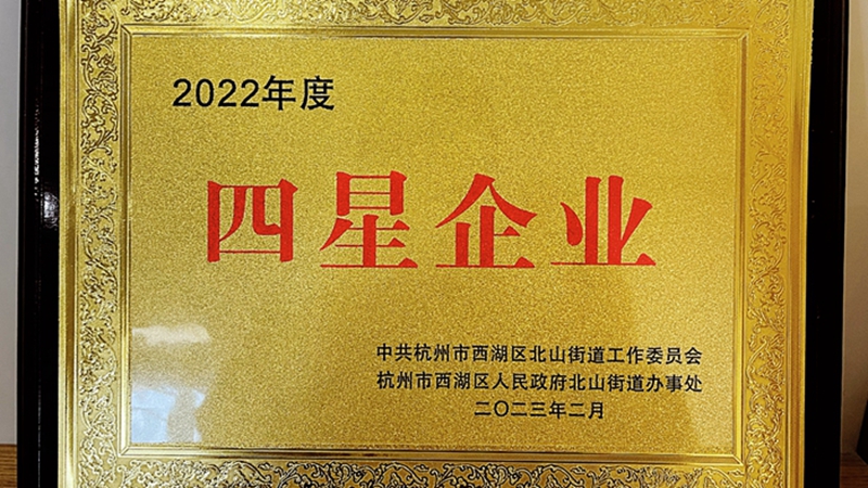 西湖小貸榮獲北山街道“2022年度經濟工作先進集體四星企業”稱號